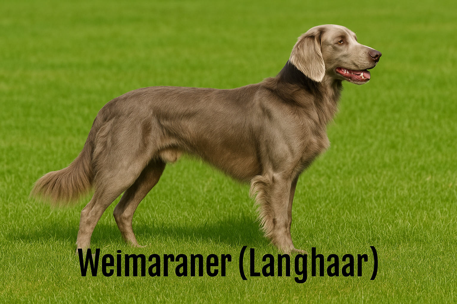Bild der Hunderasse Weimaraner (Langhaar)